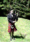 Tom Seymour playing pipes